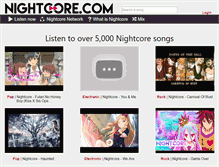 Tablet Screenshot of nightcore.com